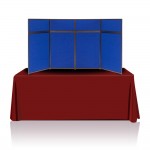Tabletop Panel Display 8 ft. (Blue or Black) Graphic Package (Hardware & Graphic) 